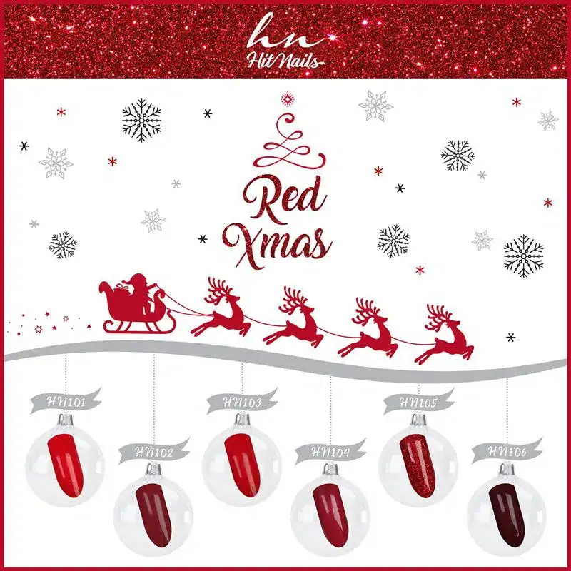 Kollektion Gel Polish Red Xmas 06 Farben