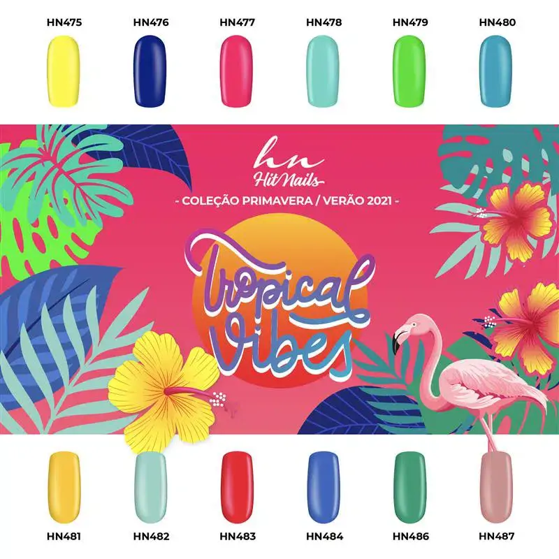 Kollektion Gel Polish Tropical Vibes 12 Farben