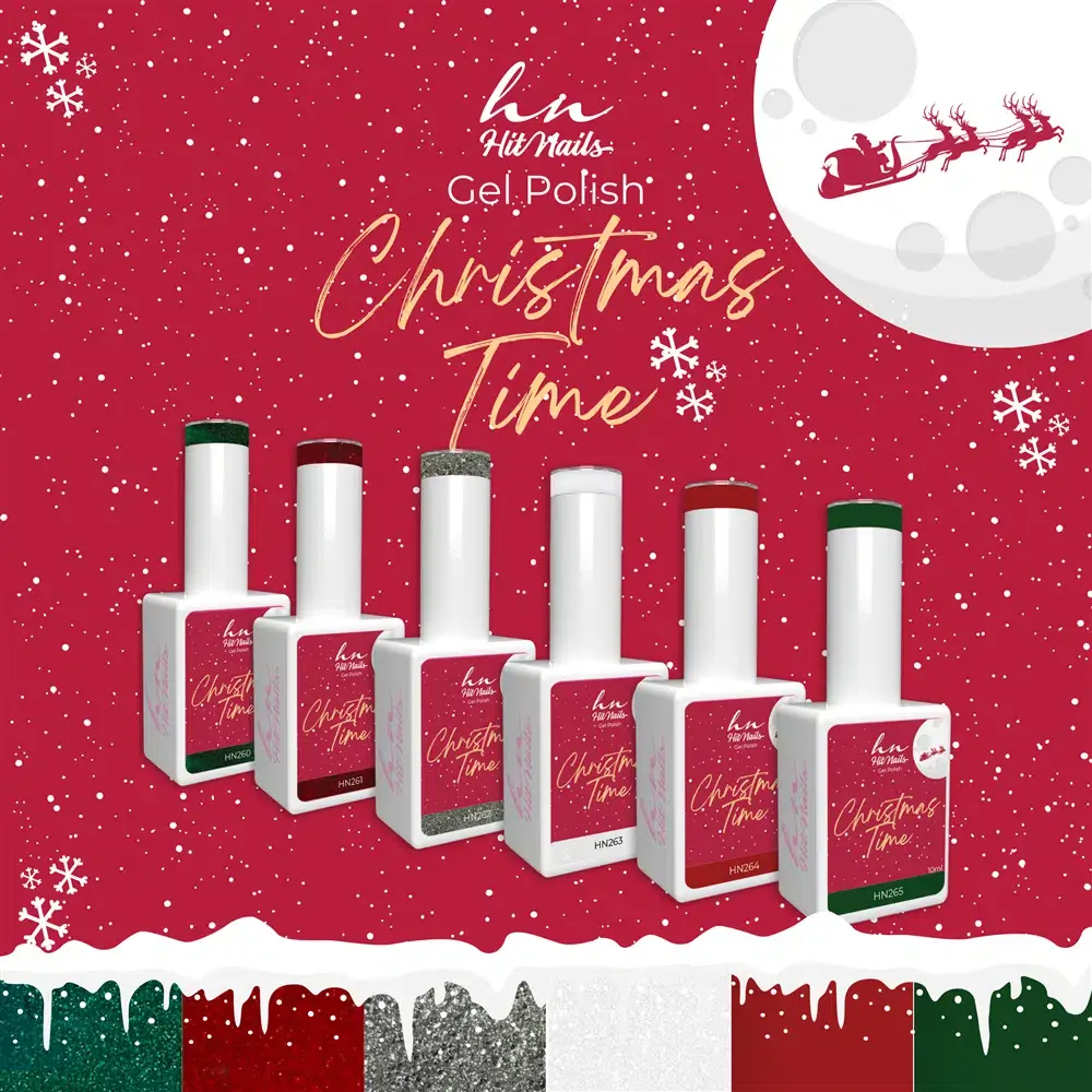 Kollektion Gel Polish Christmas Time  6 Farben