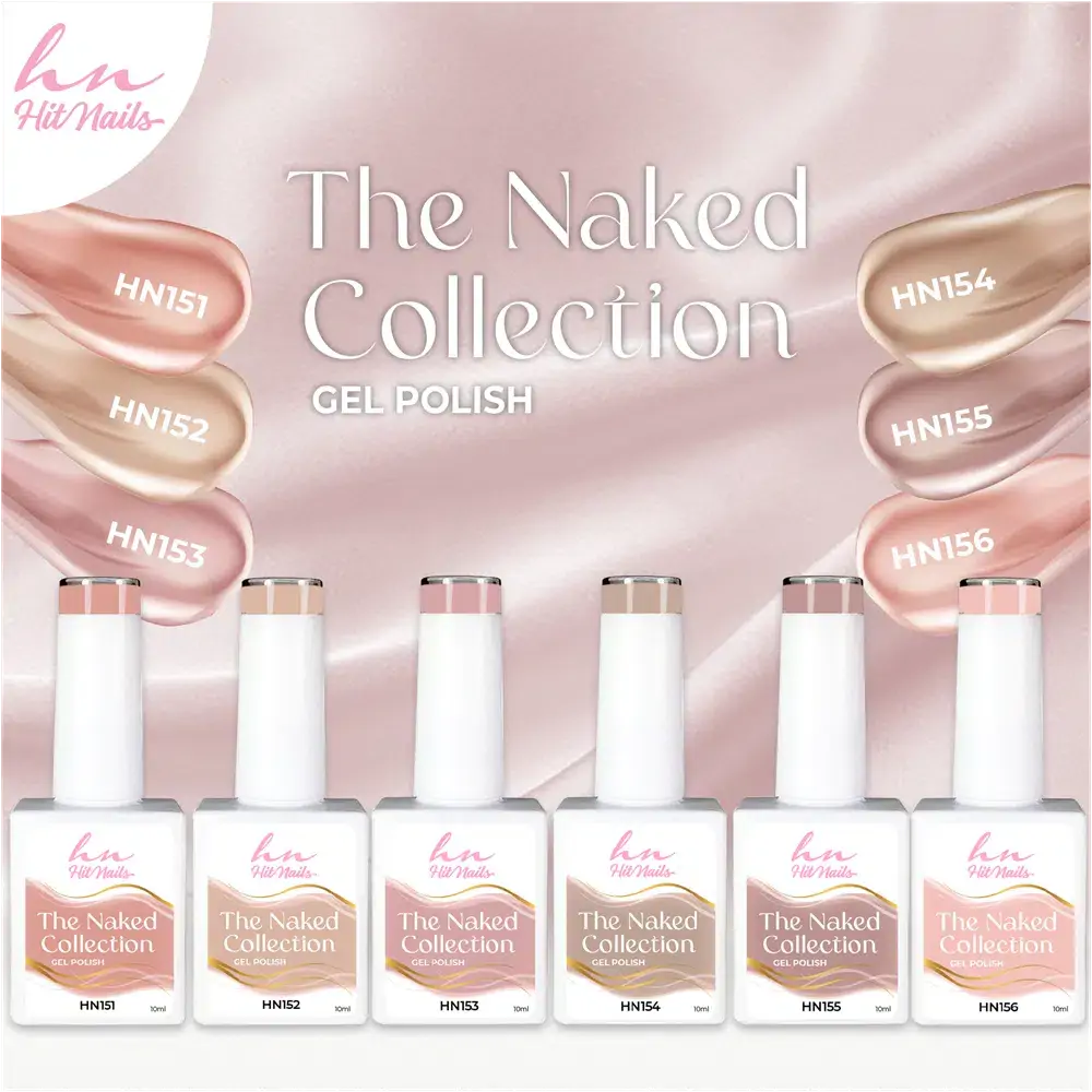 Kollektion Gel Polish The Naked 6 Farben