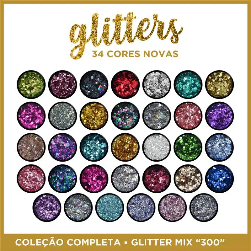 Pack Glitter Mix '300' 34 Unidades