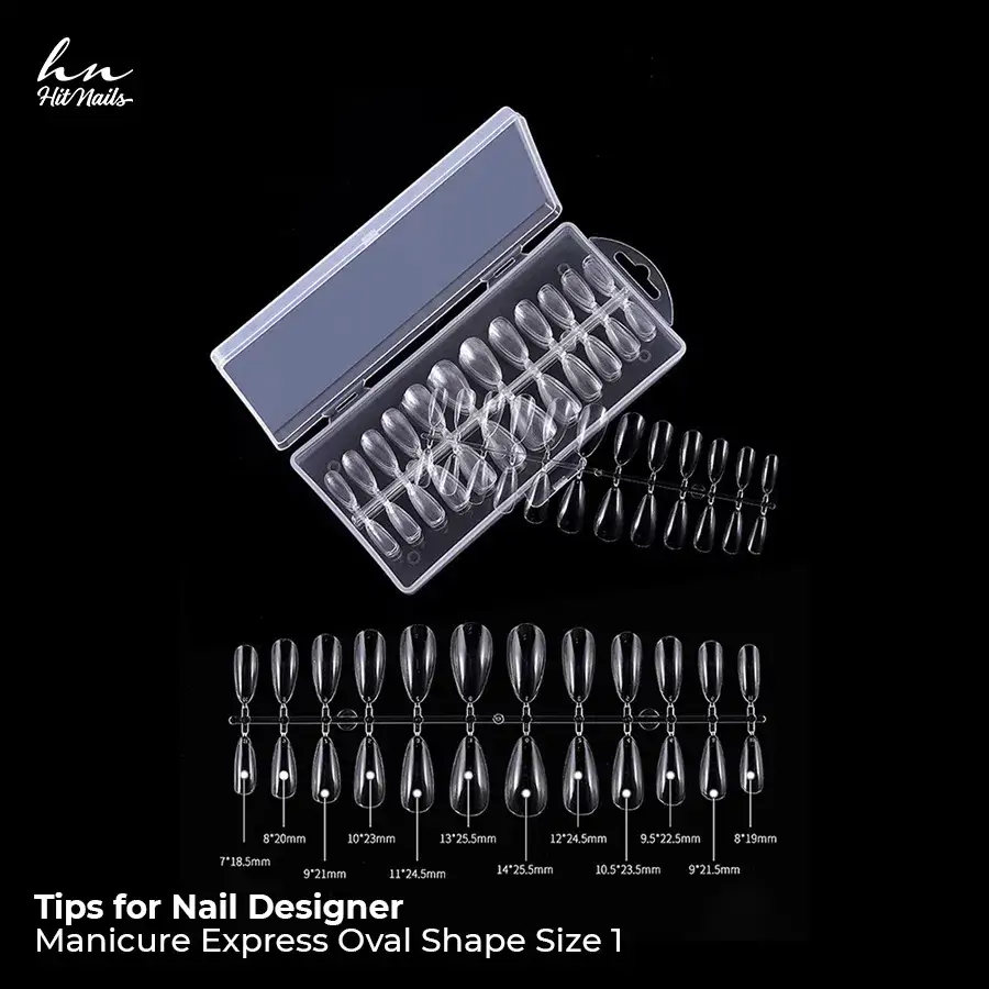 Tips for Nail Designer - Manicure Express Oval Shape Size 1 240 un.