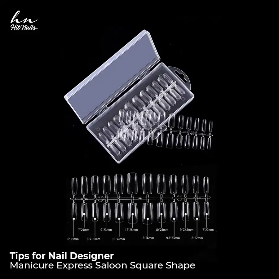 Tips for Nail Designer - Manicure Express Saloon Square Shape 240 un.